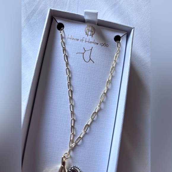 House of Harlow 1960 Gold Charm Necklace - Picture 4 of 4
